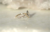 3.45ct Oval Lab Diamond Bezel Engagement Ring